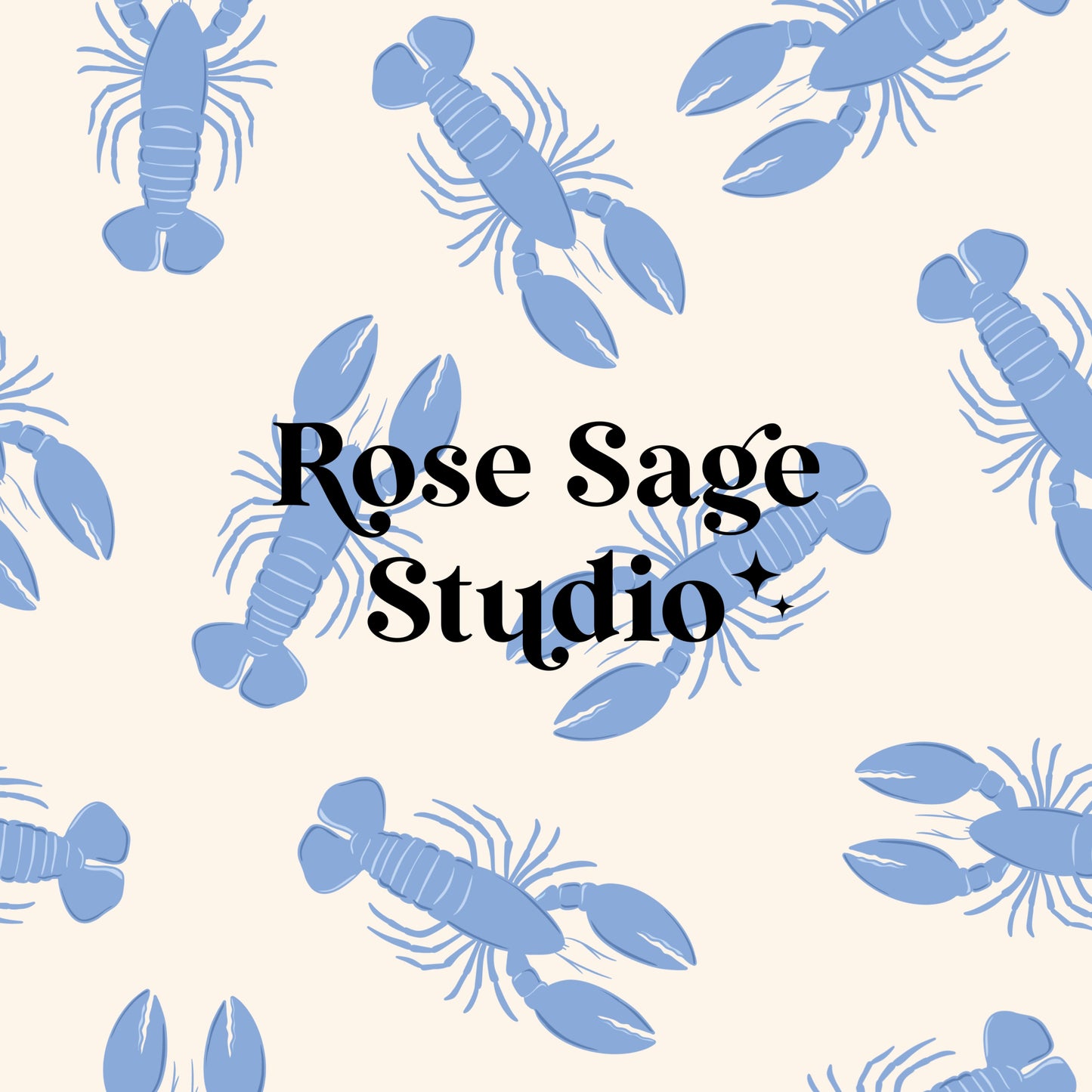 Blue Lobsters Seamless File