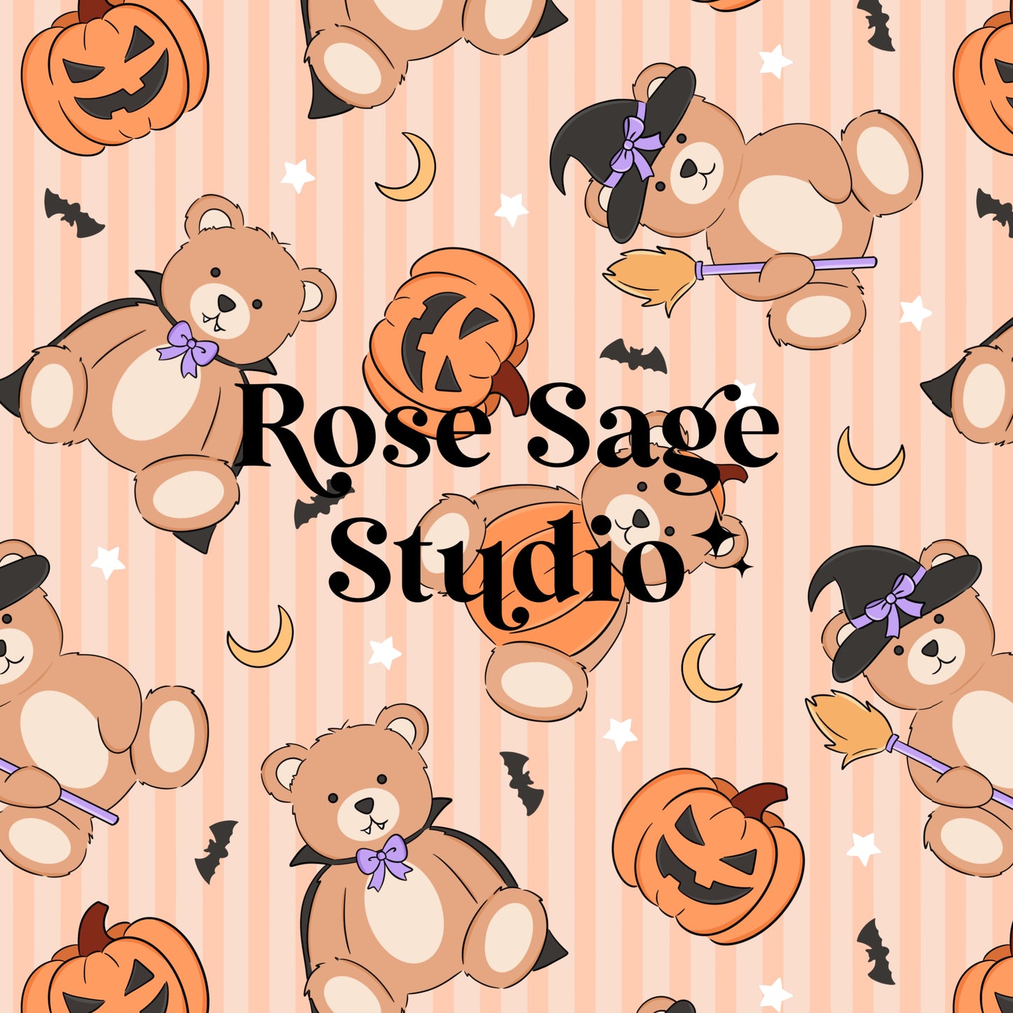 Halloween Bears Seamless File