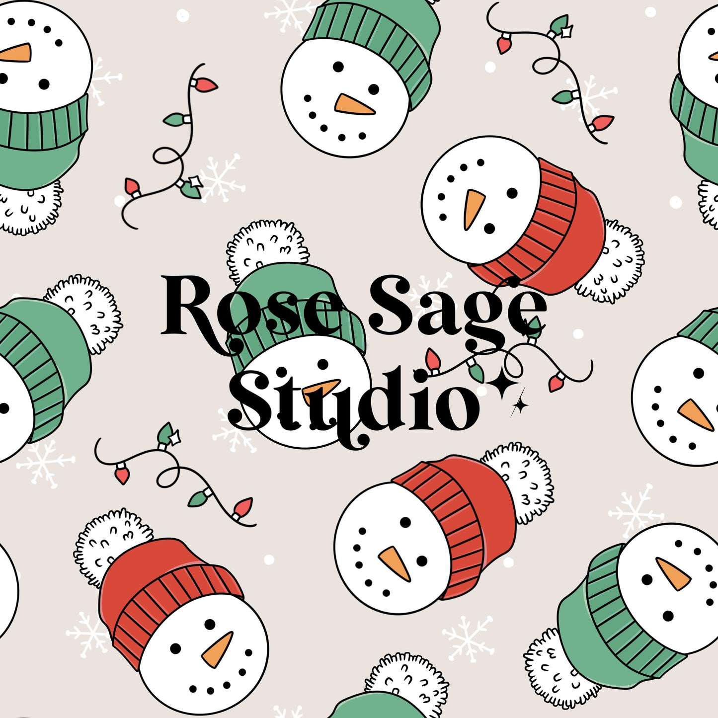 Christmas Snowmen Seamless File