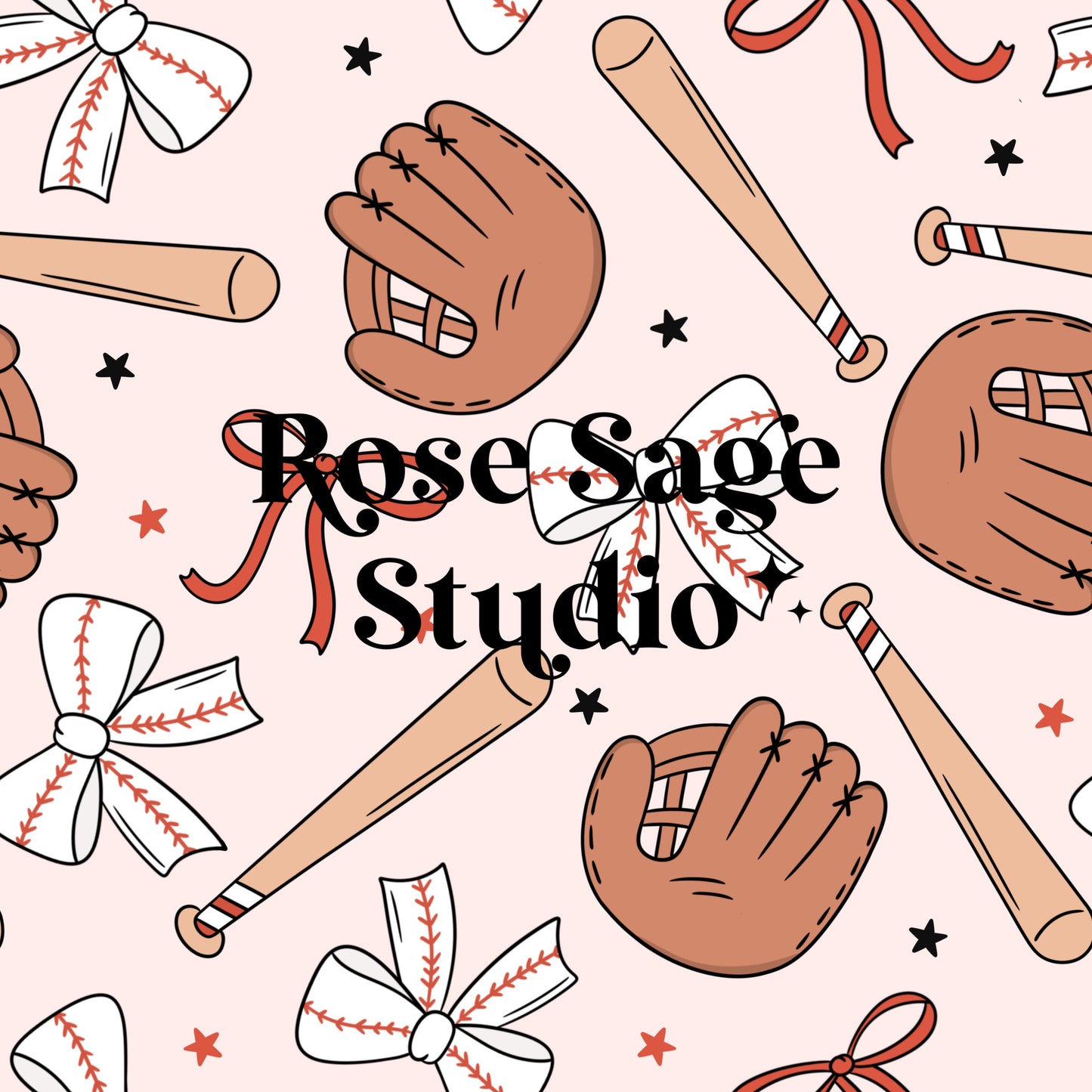 Baseball Bows Seamless File