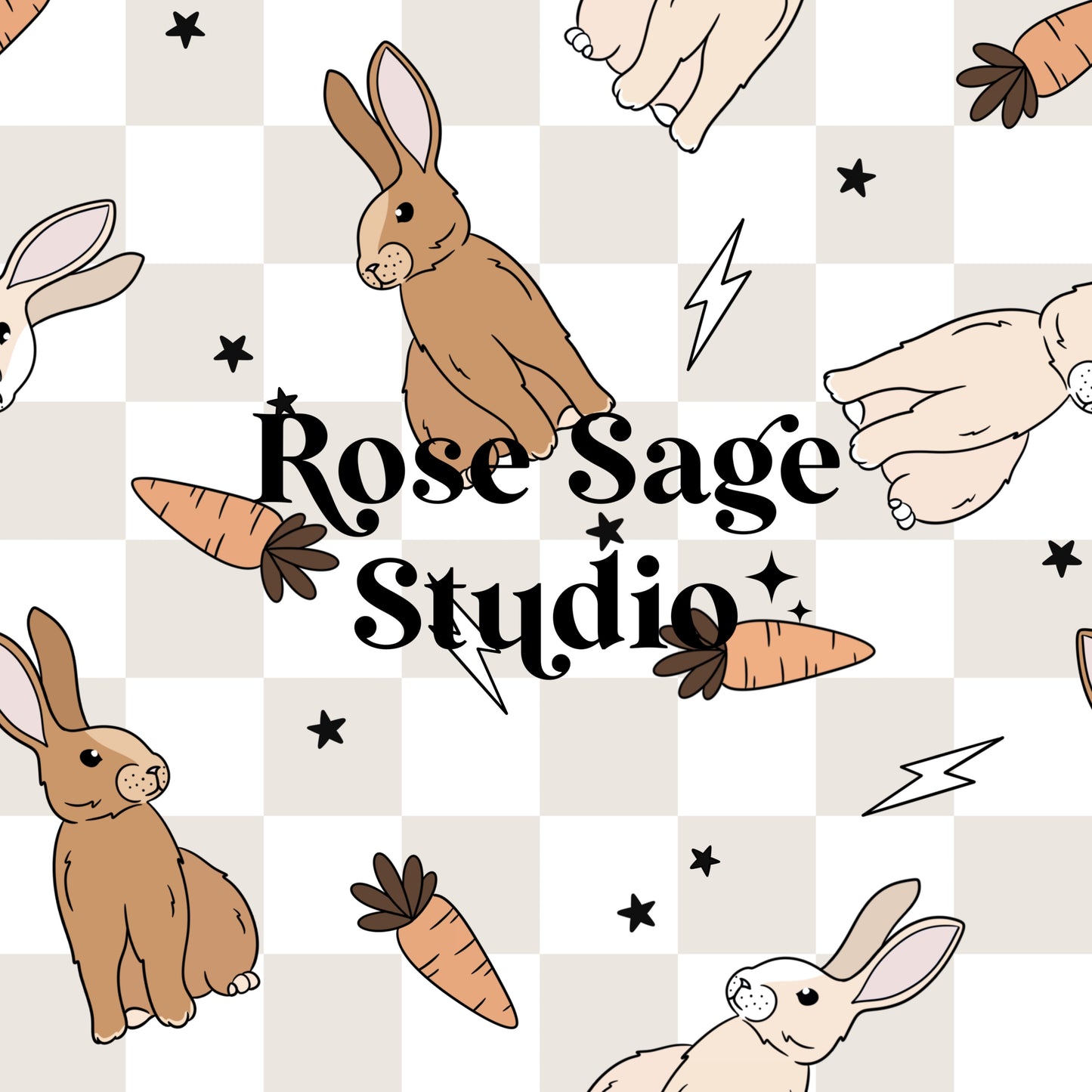 Neutral Easter Bunny Seamless File