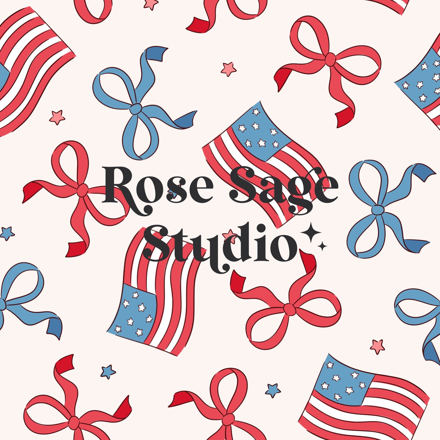 Fourth of July Bows Seamless File