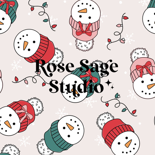 Christmas Snowmen Seamless File