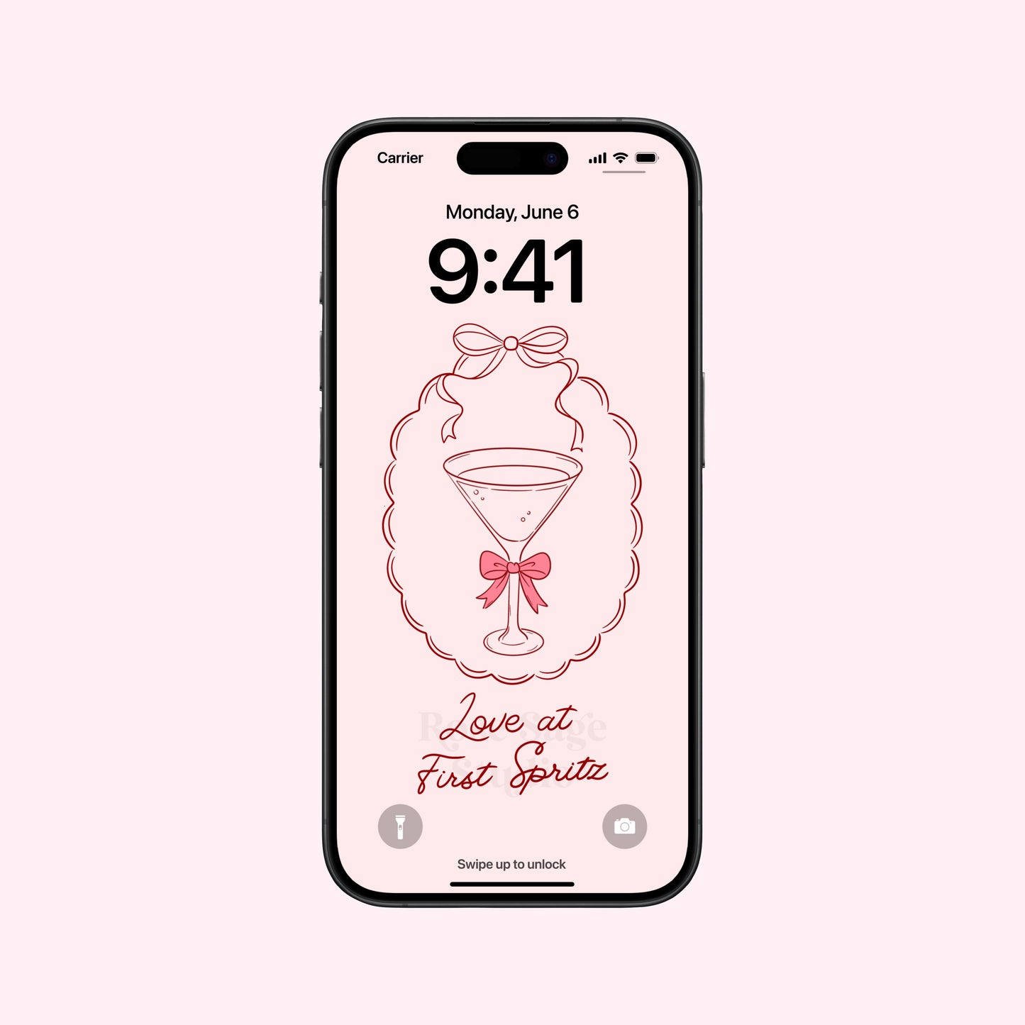 Love at First Spritz Phone Wallpaper