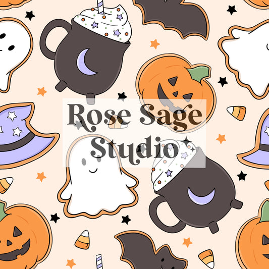 Halloween Cookies Seamless File