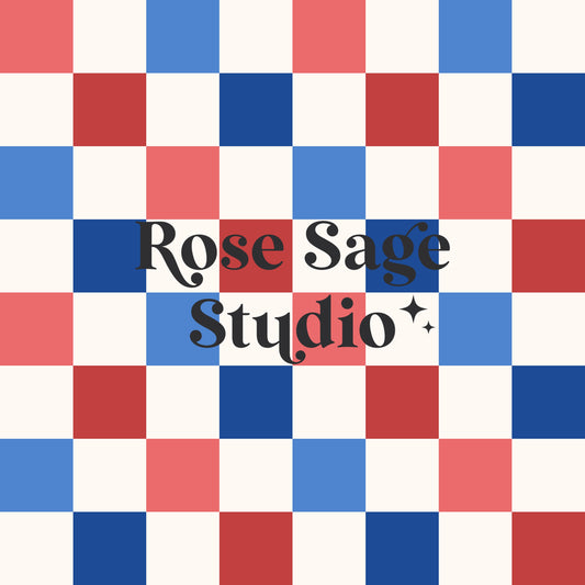 Fourth of July Checkered Seamless File