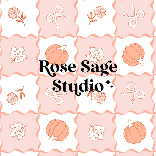 Fall Ribbon Checks Seamless File