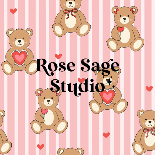Valentine’s Teddy Bears Seamless File