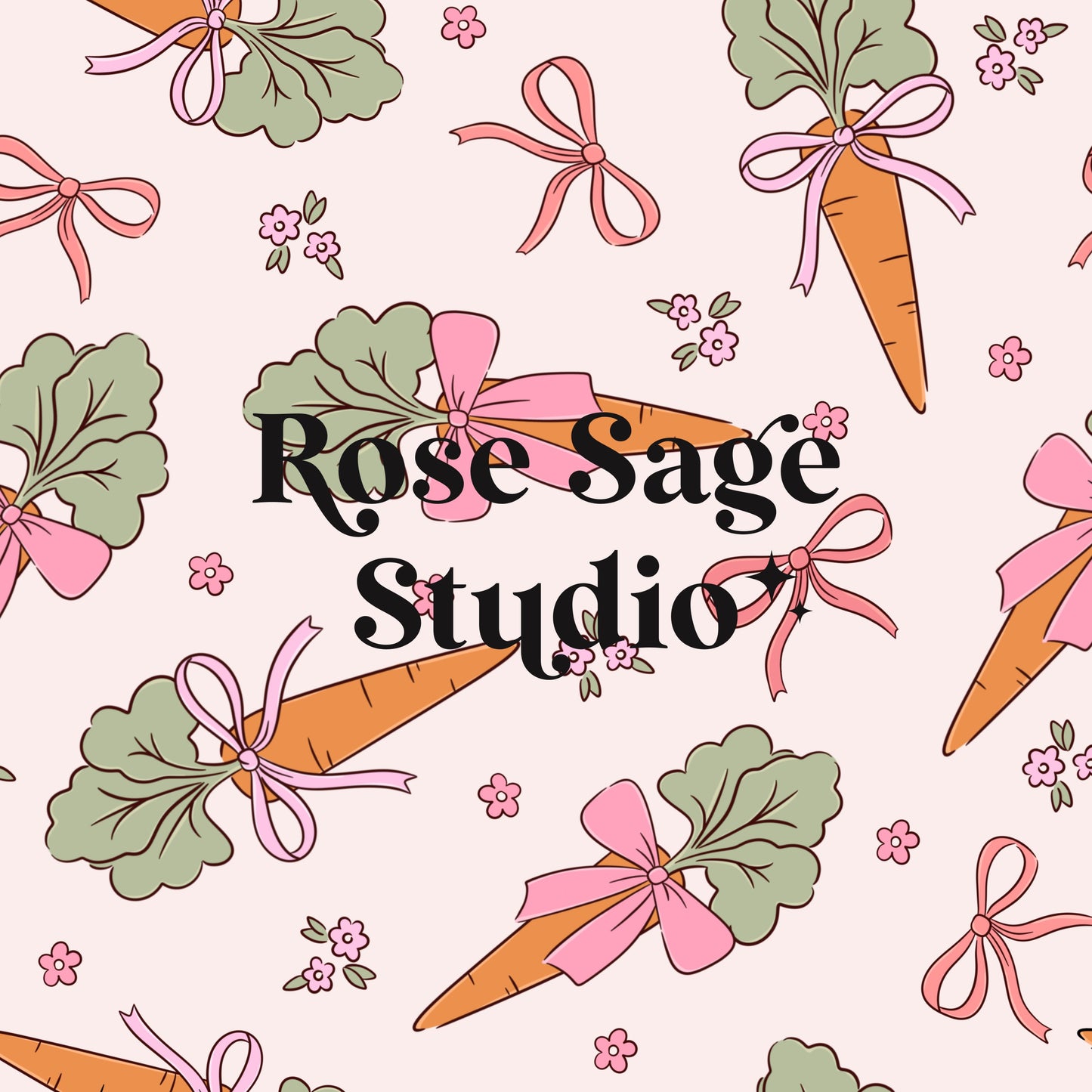 Easter Bow Carrots Seamless File