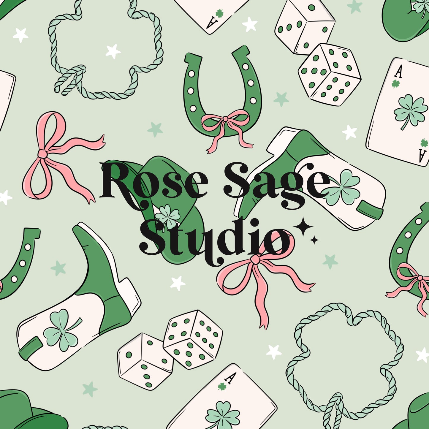 St Patrick’s Cowgirl Seamless File