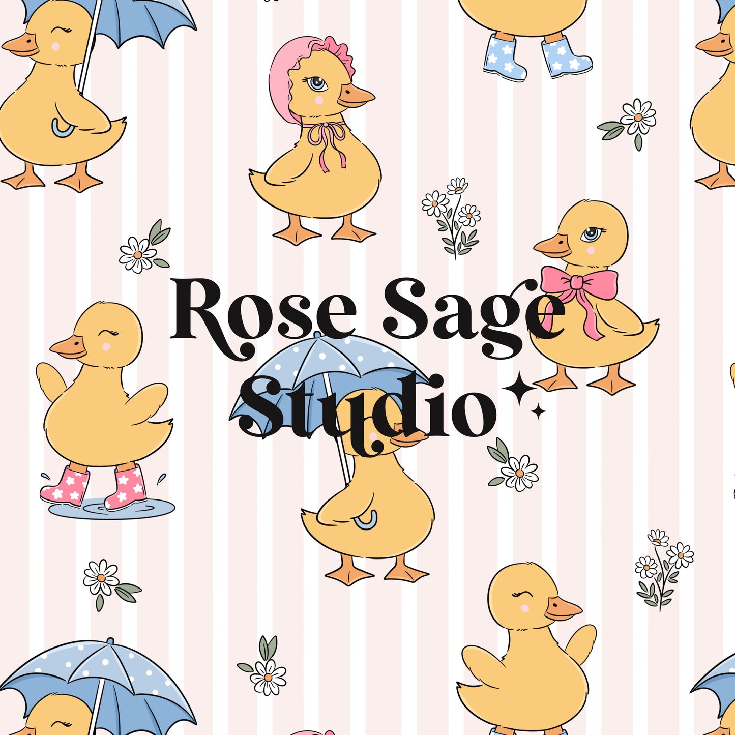 Spring Ducks Seamless File