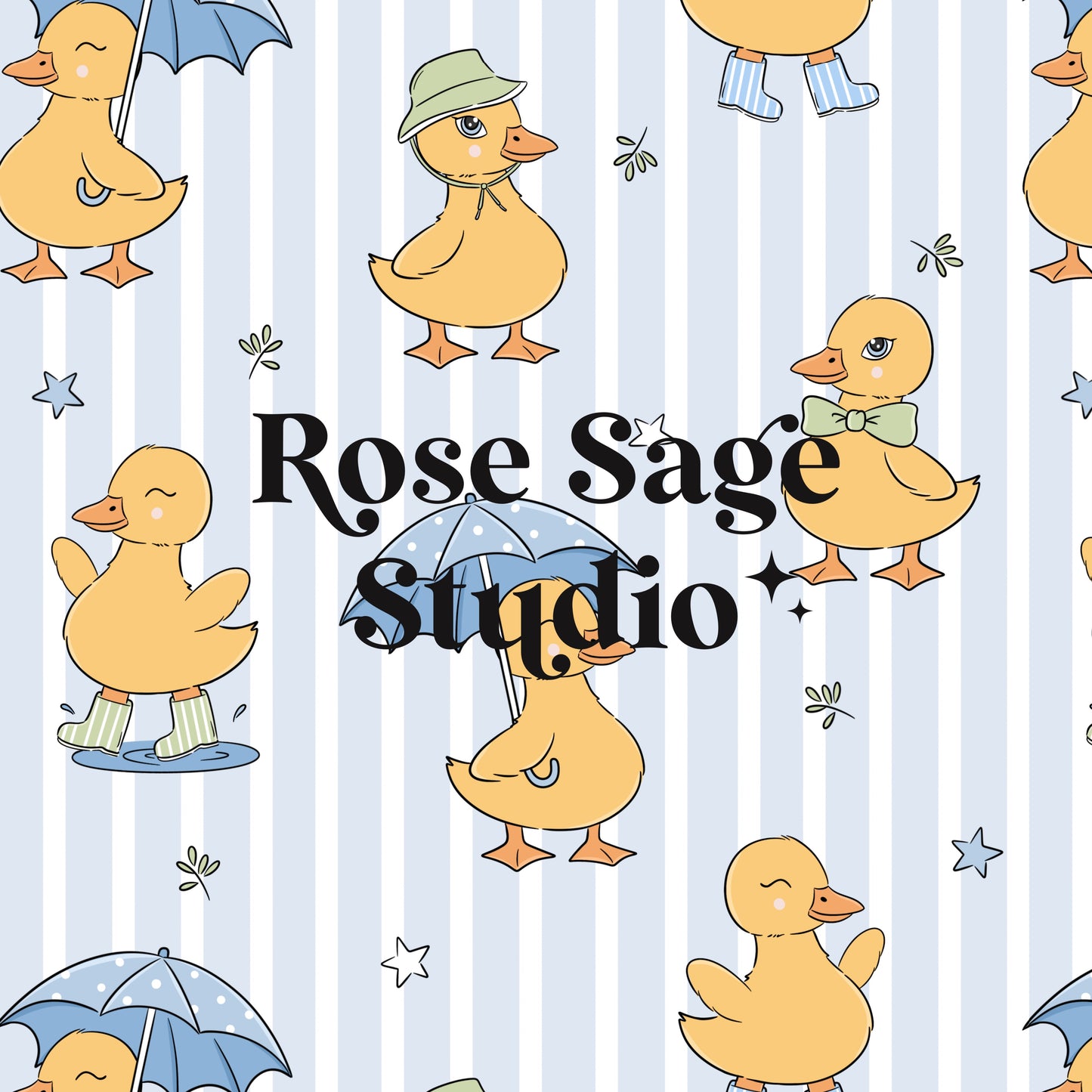 Spring Ducks Seamless File