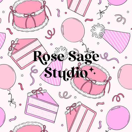 Girl Birthday Seamless File