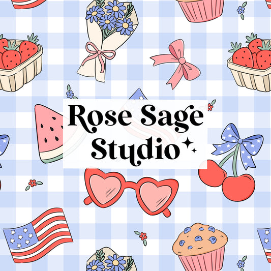 Fourth of July Picnic Seamless File