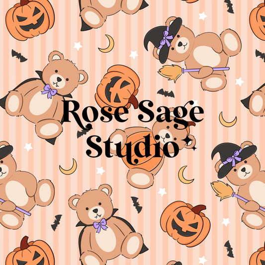 Halloween Bears Seamless File