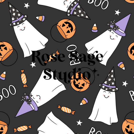 Trick or Treat Ghosts Seamless File