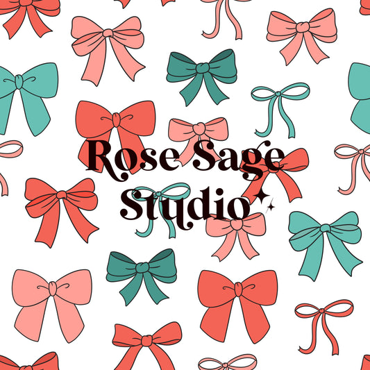 Christmas Bows Seamless File