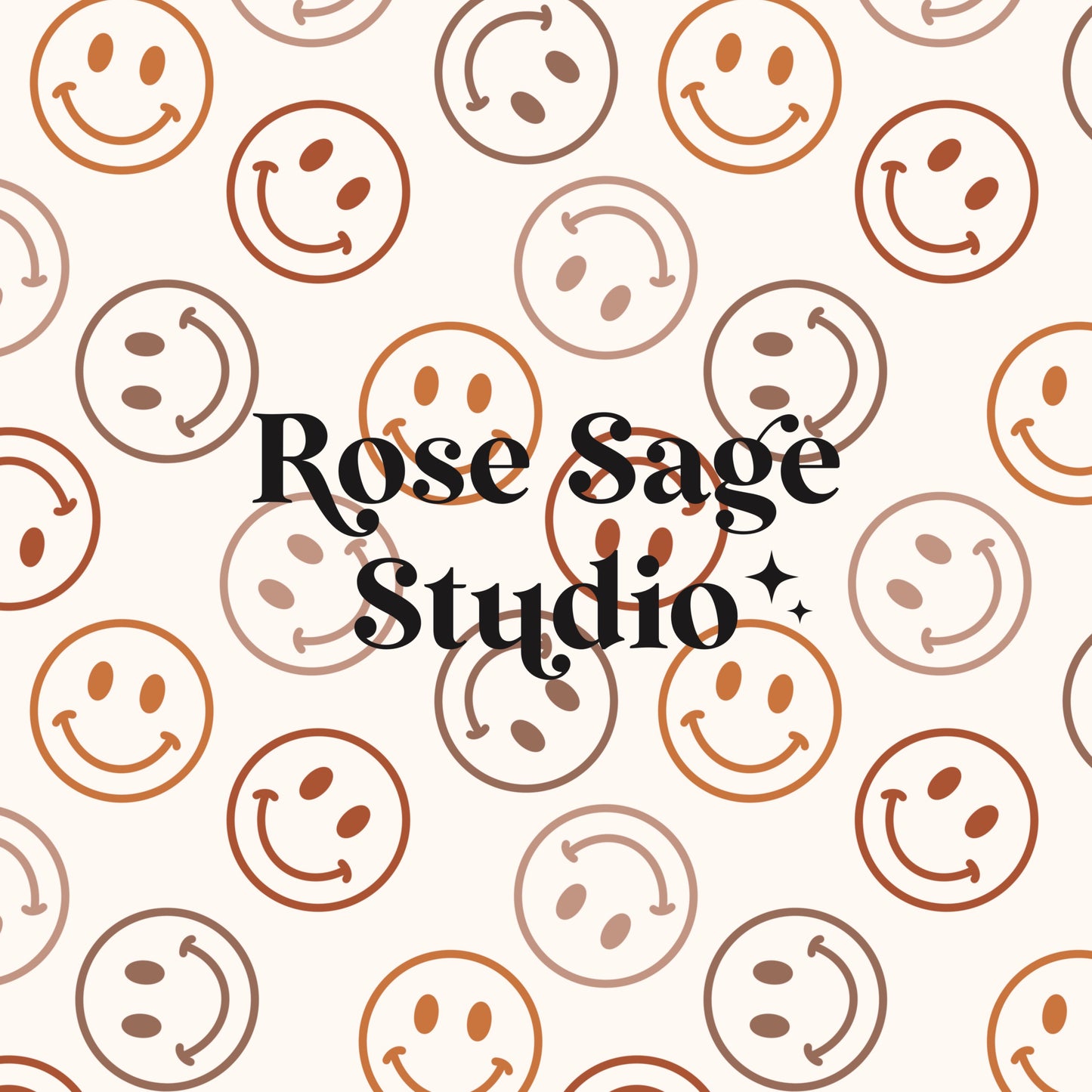 Fall Smile Face Seamless Pattern Bundle