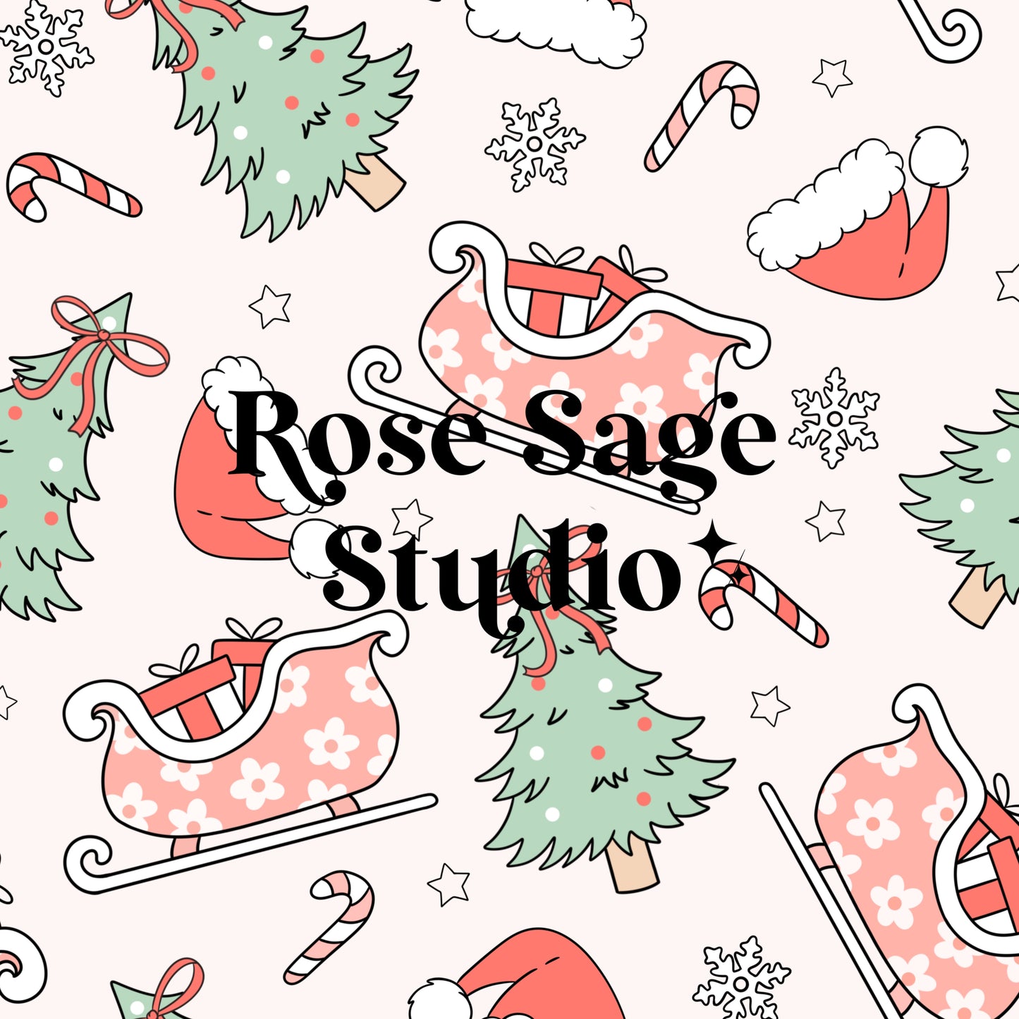Girl Christmas Seamless File