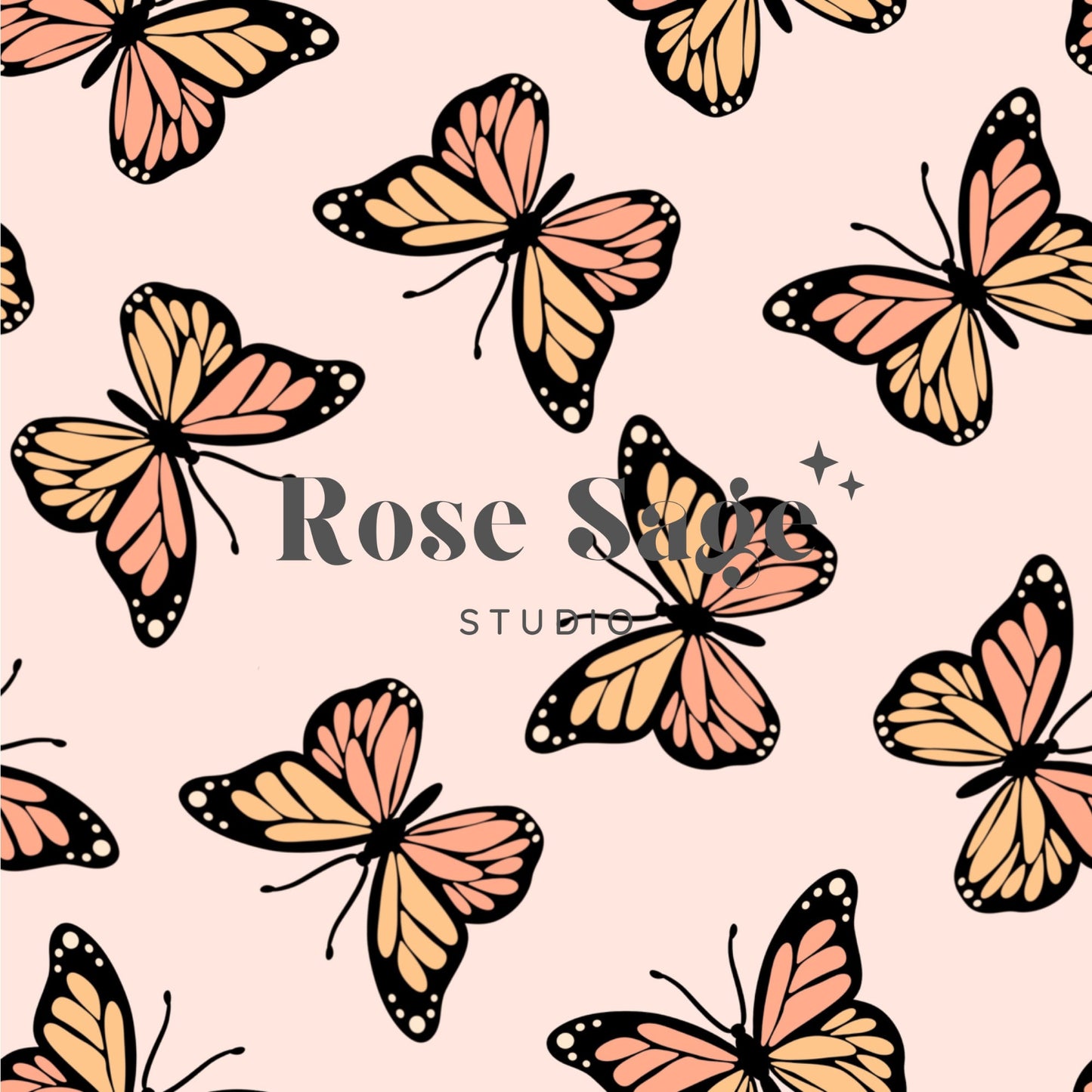 Butterfly Seamless Digital Pattern, Butterfly Seamless Pattern, Pink Butterfly Digital Pattern Paper Design