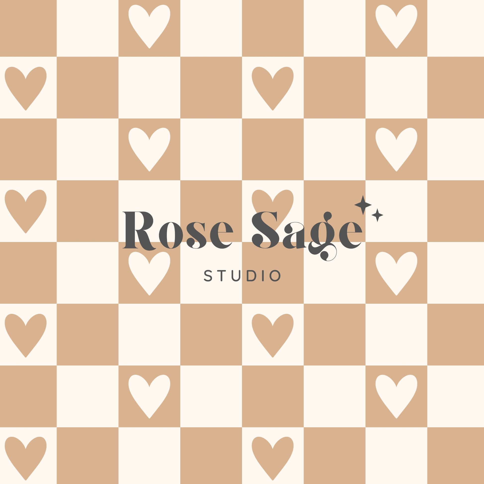 Neutral Heart Checkered Seamless Pattern, Tan Beige Heart Checker Seamless File, Neutral Valentine Checkerboard Pattern, Boho Checkered File